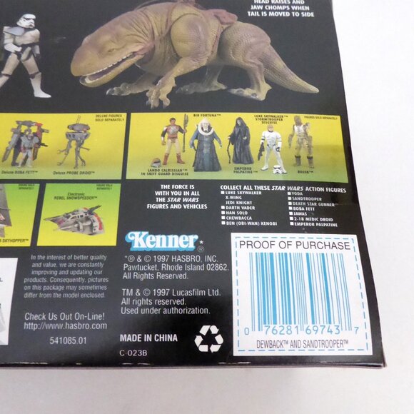 NEW 1997 KENNER STAR WARS POWER OF THE FORCE DEWBACK & SANDTROOPER ACTION FIGURE - Picture 8 of 11